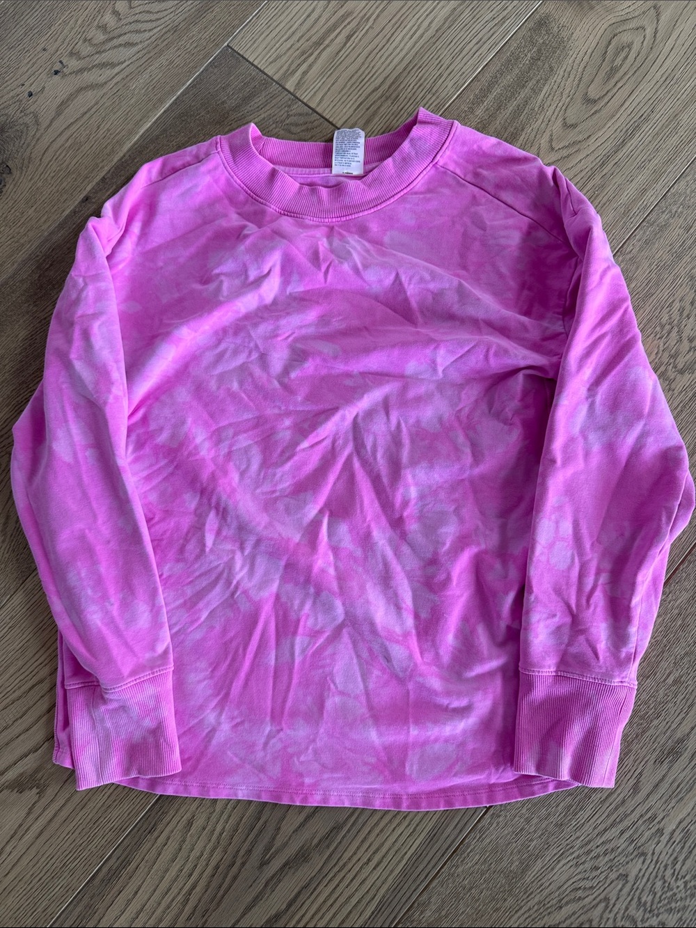 Women’s Pink Tie-Dye Long Sleeve Top